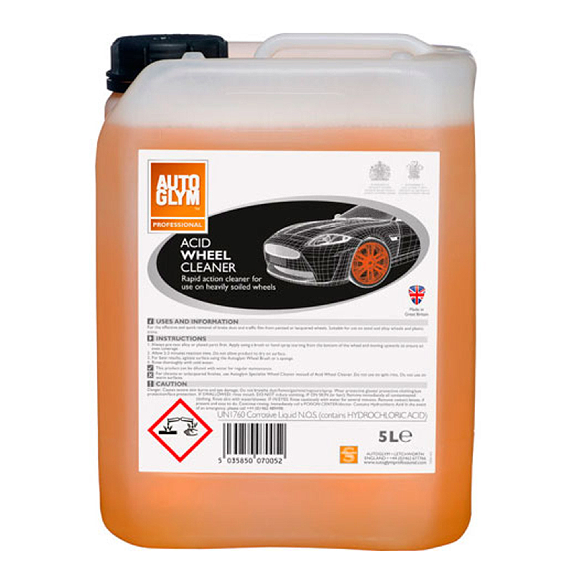 Felgvask Autoglym Acid Wheel Cleaner, 5000 ml 984kr AUTODUDE.NO
