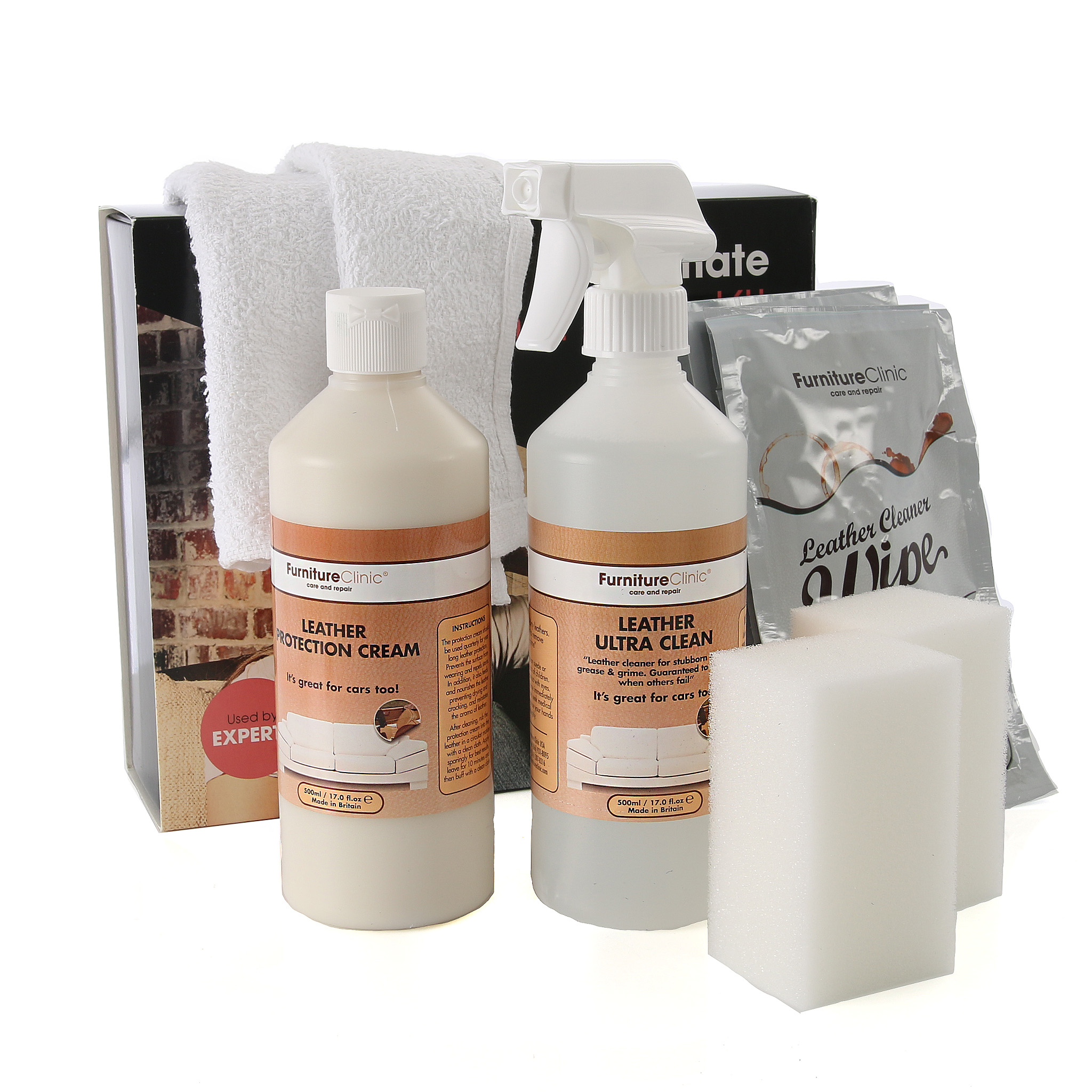 Läderbehandlingspaket Furniture Clinic Ultimate Leather Care Kit