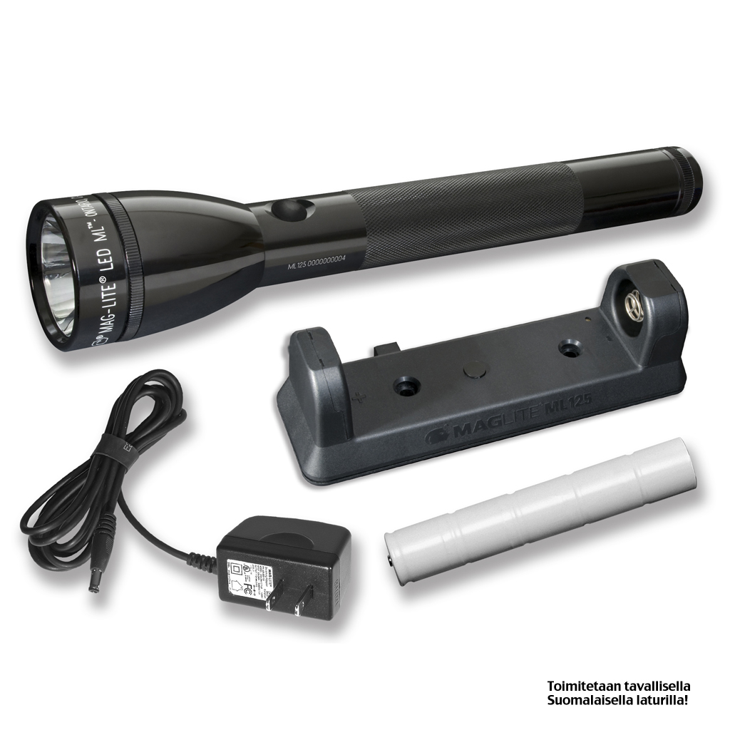 Maglite ML125 LED 3C, Laddbar 1 495kr VALOSTORE.SE Mag Lite ML125 LED Ficklampa Uppladdningsbara batteri 186 lm