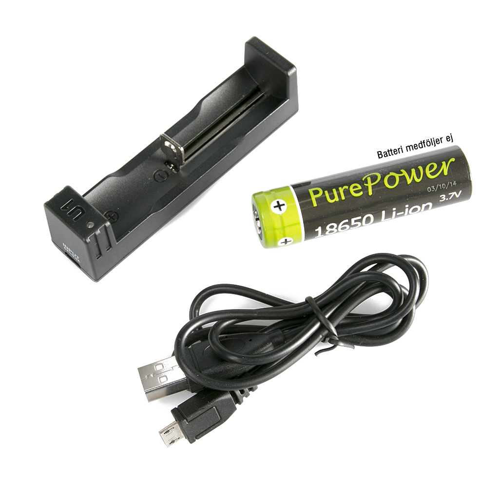 Purepower U1 USB Li ion Lader 99kr På lager VALOSTORE.NO lage lader